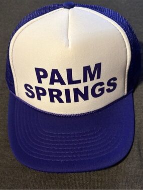 Palm Springs White & Purple Trucker Hat